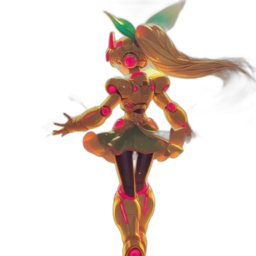 robot, dress, mask, staff transparent PNG cut-out
