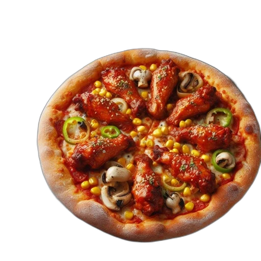 food, crown, 3d render, photorealistic transparent PNG cut-out