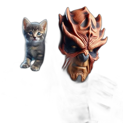 mask, creature, animal, concept art transparent PNG cut-out