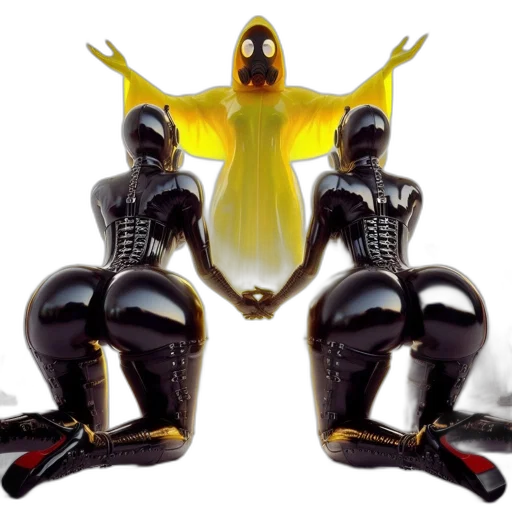 robot, mask, dress, concept art transparent PNG cut-out