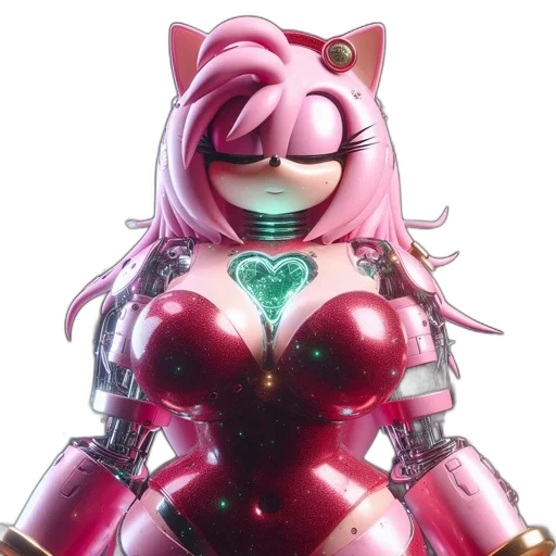 robot, dress, 3d render, concept art transparent PNG cut-out