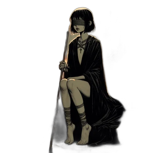 staff, sword, weapon, mask transparent PNG cut-out