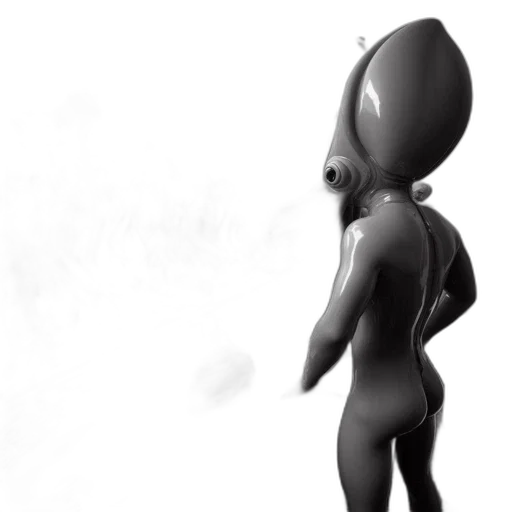 robot, creature, staff, mask transparent PNG cut-out