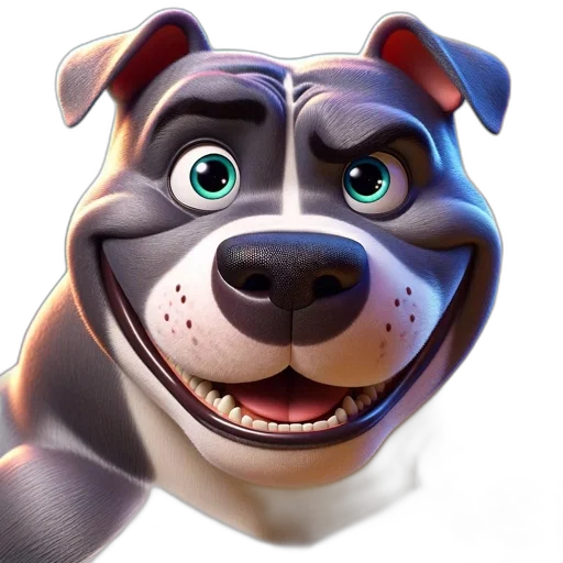 animal, face, staff, 3d render transparent PNG cut-out