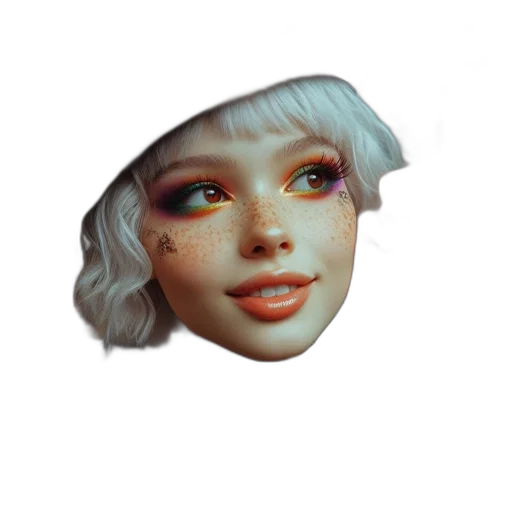 face, mask, hat, robot transparent PNG cut-out