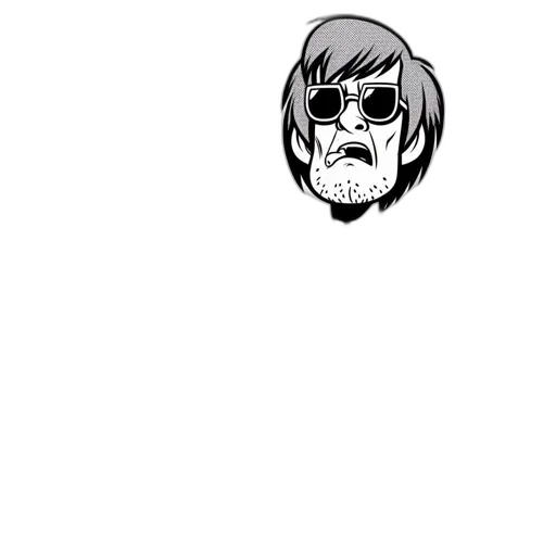 face, mask, cartoon, comic book art transparent PNG cut-out