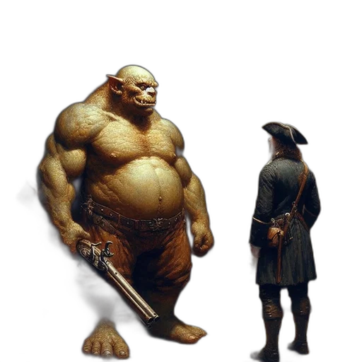 creature, staff, concept art, fantasy art transparent PNG cut-out