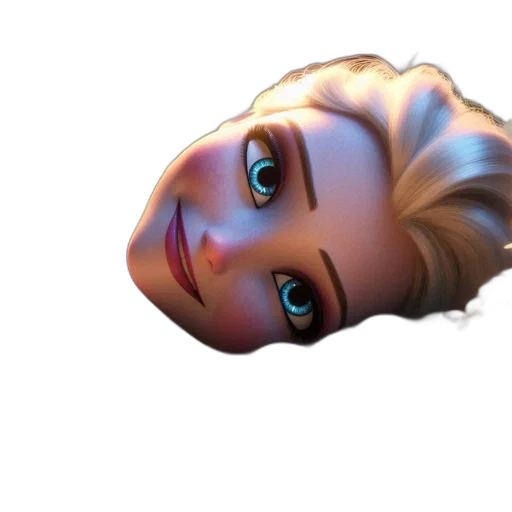 face, crown, hair, robot transparent PNG cut-out