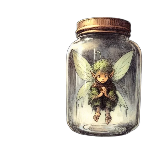 bottle, dragon, creature, concept art transparent PNG cut-out