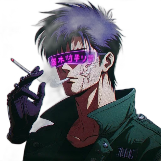 jacket, weapon, mask, face transparent PNG cut-out