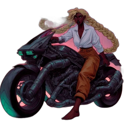 jacket, hair, concept art, comic book art transparent PNG cut-out