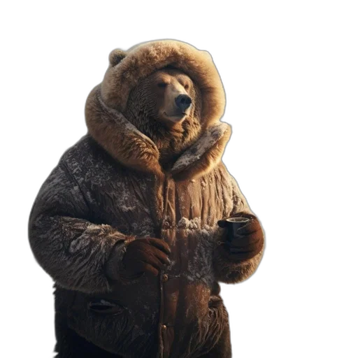 jacket, animal, creature, face transparent PNG cut-out