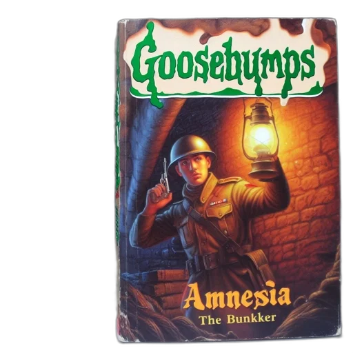 book, cover, goosebumps, amnesia transparent PNG cut-out