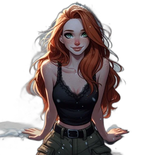 dress, jacket, face, fantasy art transparent PNG cut-out