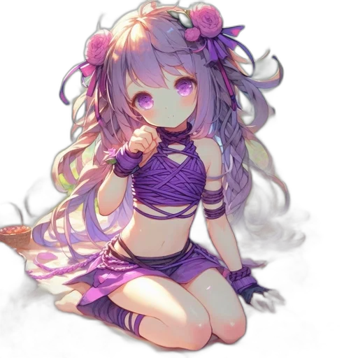staff, flower, weapon, creature transparent PNG cut-out