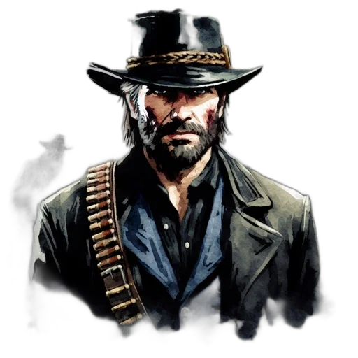 hat, weapon, jacket, face transparent PNG cut-out