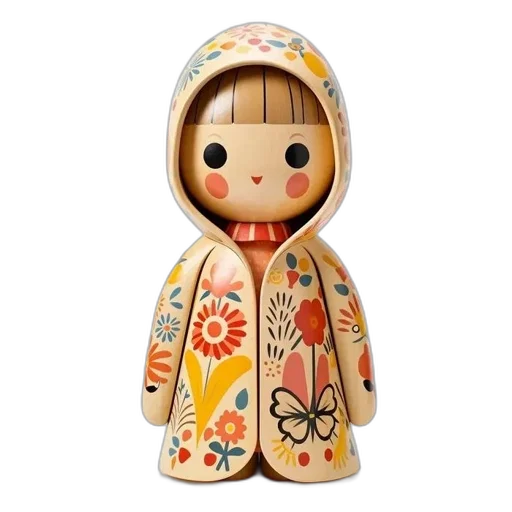 3d render, figurine, round, face transparent PNG cut-out
