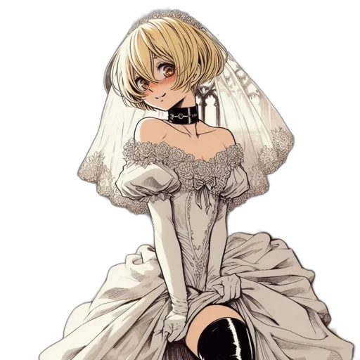 dress, crown, robot, weapon transparent PNG cut-out