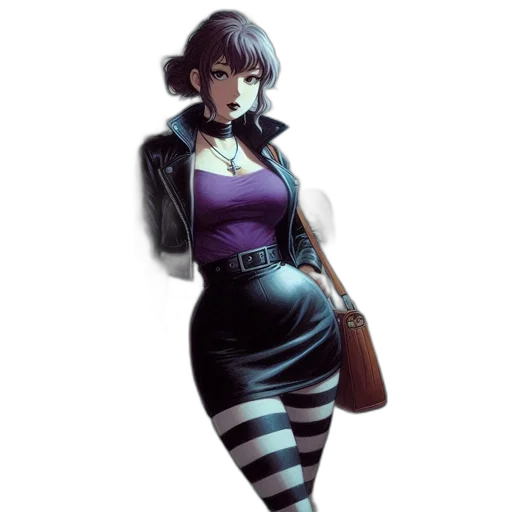 dress, robot, jacket, staff transparent PNG cut-out