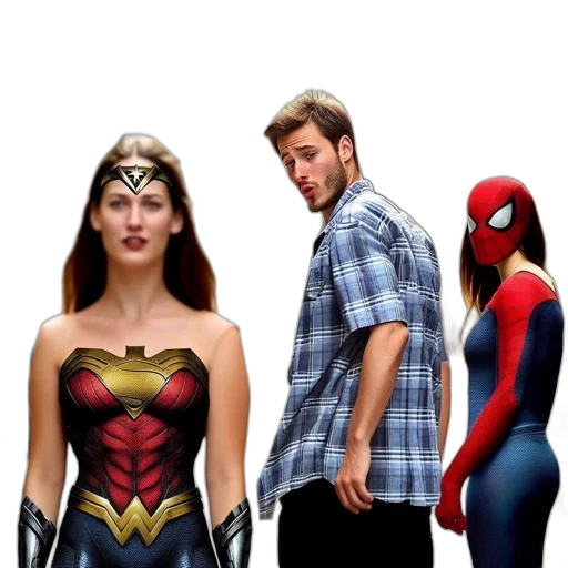 dress, face, mask, comic book art transparent PNG cut-out