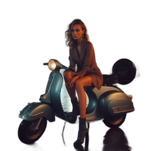 jacket, dress, car, robot transparent PNG cut-out