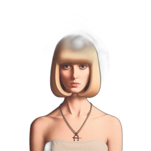 face, hair, dress, hat transparent PNG cut-out