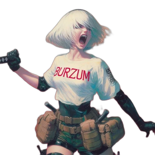 weapon, robot, concept art, cyberpunk transparent PNG cut-out