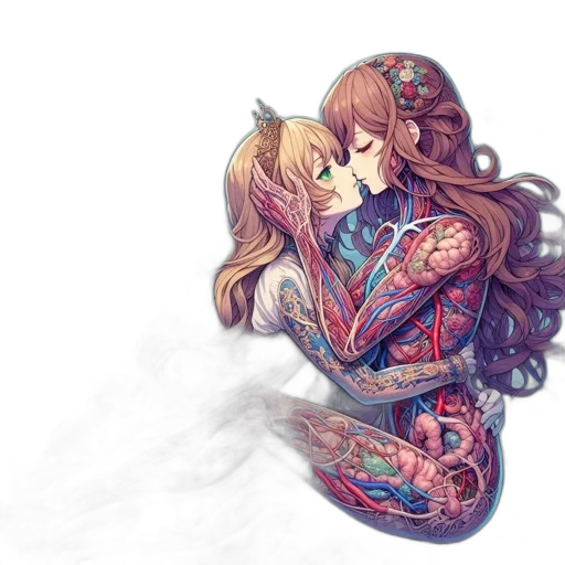 fantasy art, anime, comic book art, watercolor transparent PNG cut-out