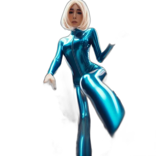 dress, robot, staff, creature transparent PNG cut-out