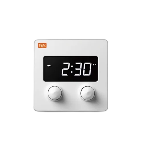 3d render, modern, digital, thermostat transparent PNG cut-out