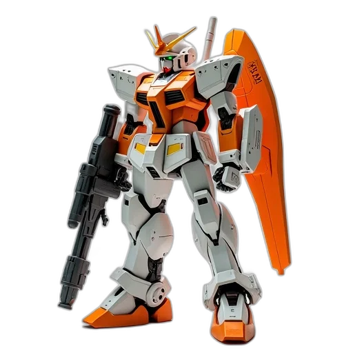 robot, weapon, 3d render, concept art transparent PNG cut-out