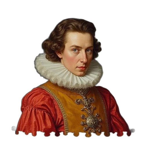face, crown, jacket, staff transparent PNG cut-out