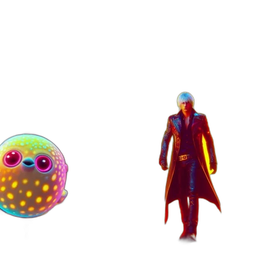 mask, concept art, 3d render, pixel art transparent PNG cut-out
