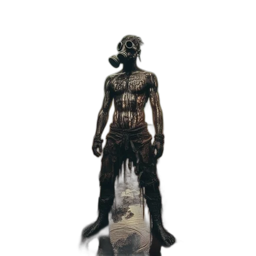 mask, creature, robot, staff transparent PNG cut-out