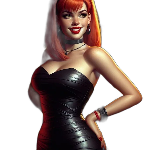 dress, concept art, comic book art, fantasy art transparent PNG cut-out