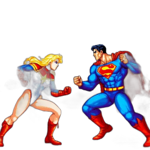 comic book art, pixel art, concept art, 3d render transparent PNG cut-out