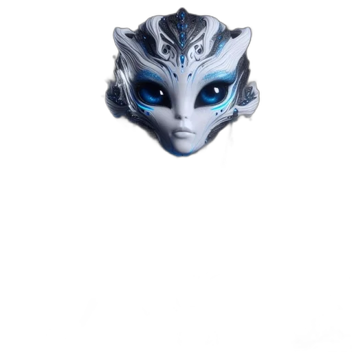 mask, dragon, face, creature transparent PNG cut-out