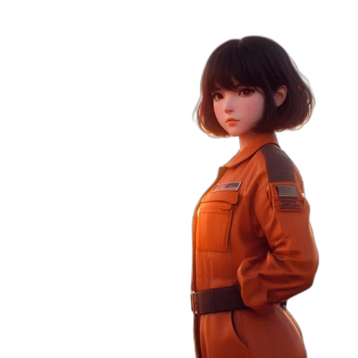 jacket, robot, staff, dress transparent PNG cut-out