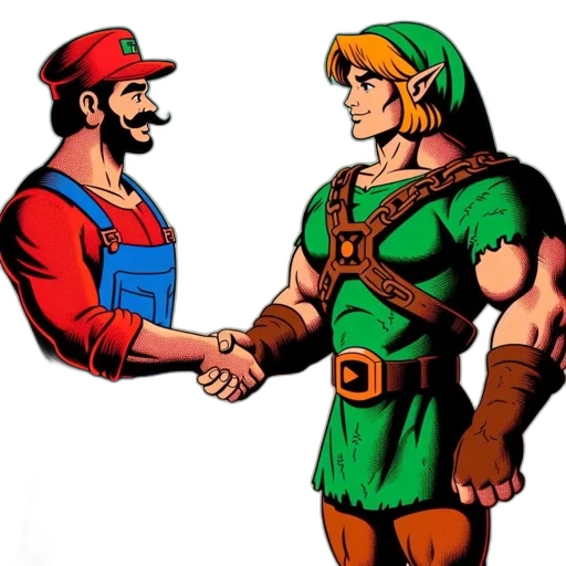 comic book art, concept art, pixel art, fantasy art transparent PNG cut-out