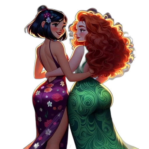 dress, concept art, comic book art, fantasy art transparent PNG cut-out