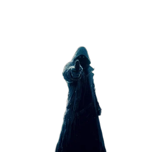 jacket, dress, staff, sword transparent PNG cut-out