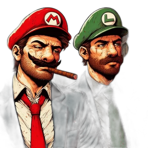 concept art, comic book art, pixel art, cartoon transparent PNG cut-out