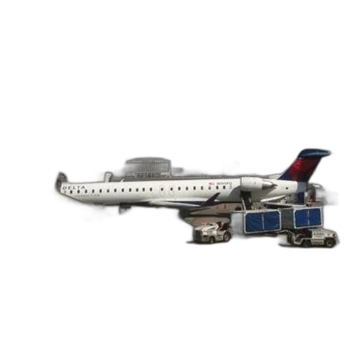 staff, 3d render, delta, airplane transparent PNG cut-out