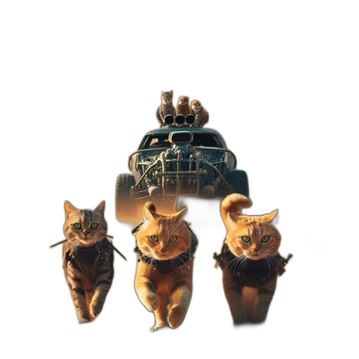 robot, crown, car, animal transparent PNG cut-out