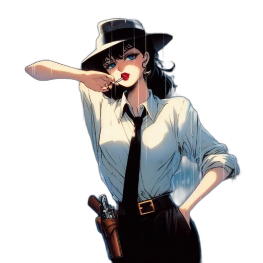 staff, hat, weapon, anime transparent PNG cut-out