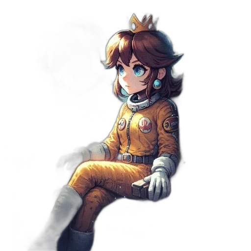 crown, staff, dress, robot transparent PNG cut-out