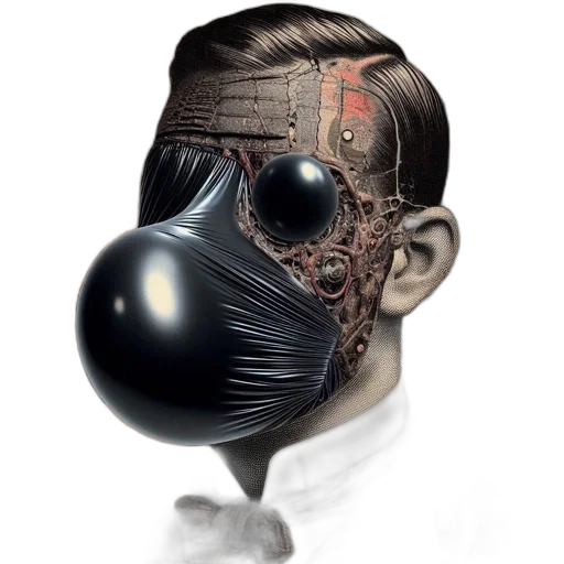mask, face, robot, creature transparent PNG cut-out