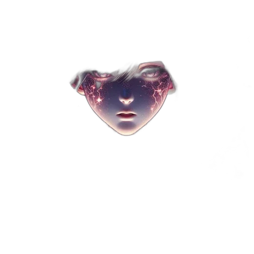 face, mask, hair, creature transparent PNG cut-out