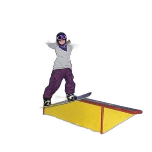 staff, 3d render, concept art, snowboarder transparent PNG cut-out