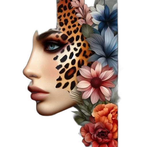 mask, face, crown, flower transparent PNG cut-out
